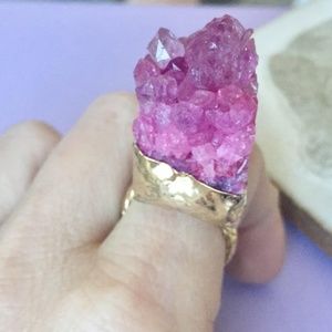 Dara Ettinger LARK pink gold amethyst ring